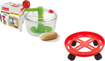 

Nestwell TROLLEY ROUND COMBO Plastic Detachable Dough Maker(Multicolor)