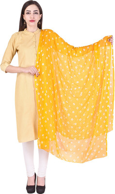 JIHUZUR Chiffon Printed Women Dupatta