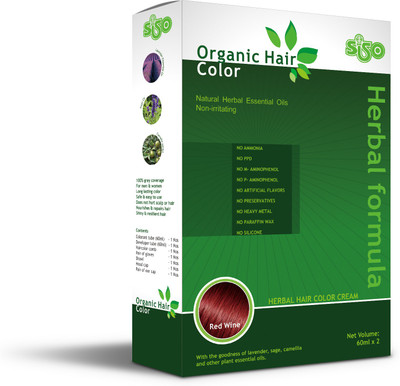 

Siso Organic hair colour cream - 120ml Hair Color(Red Wine)