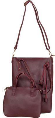 

peaubella Shoulder Bag(Maroon)