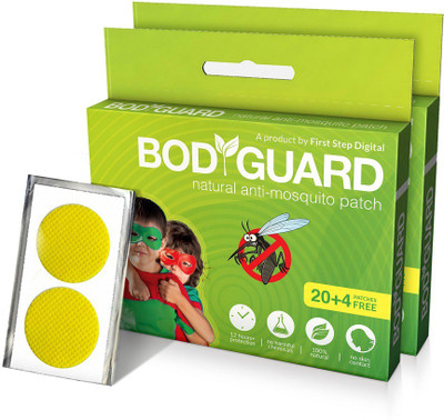 

BodyGuard Natural Anti Mosquito Repellent - 40 + 8 Patches(Pack of 2)
