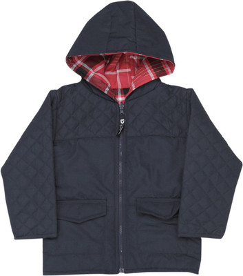 

612 League Full Sleeve Solid Baby Girls Jacket, Navy