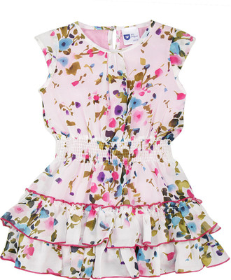 

612 League Girls Midi/Knee Length Casual Dress(Pink, Cap Sleeve, Light pink