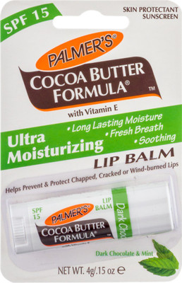 

Palmer's Dark Chocolate & Peppermint Ultra Moisturizing Lip Balm Dark chocolate and mint(Pack of: 1, 4 g)