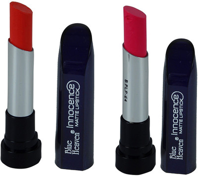 

AV Blue Heaven Combo of 2pc Innocence Matte Lipstick 3.5 GM (ORANGE-03)( PINK-04)(Orange, Pink, 3.5 g)