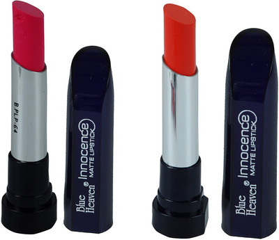 

AV Blue Heaven Combo of 2pc Innocence Matte Lipstick 3.5 GM (PINK-04)(ORANGE -07)(Pink, Orange, 3.5 g)