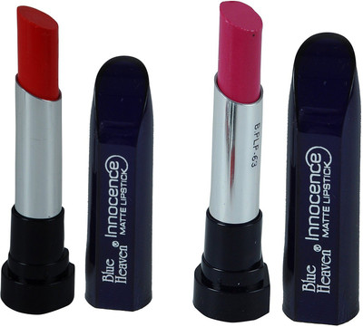 

AV Blue Heaven Combo of 2pc Innocence Matte Lipstick 3.5 GM (RED ORANGE-01)(MAUVE-10)(Orange, Pink)