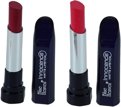 

AV Blue Heaven Combo of 2pc Innocence Matte Lipstick 3.5 GM (DARK PURPLE-05)( PINK-09)(Dark Purple, Pink, 3.5 g)