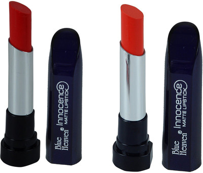 

AV Blue Heaven Combo of 2pc Innocence Matte Lipstick 3.5 GM (RED ORANGE-01)( ORANGE-07)(Red Orange, Orange, 3.5 g)