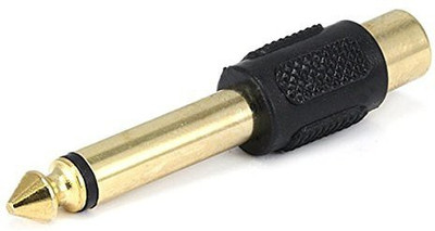 

Monoprice 107149 6.35mm Mono Plug to RCA Jack , () Adapter(Gold, Black)