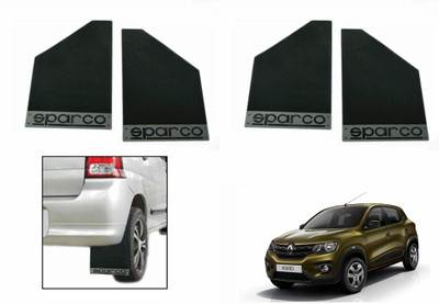 

Sparco Front Mud Guard, Rear Mud Guard For Renault Kwid NA(Black)