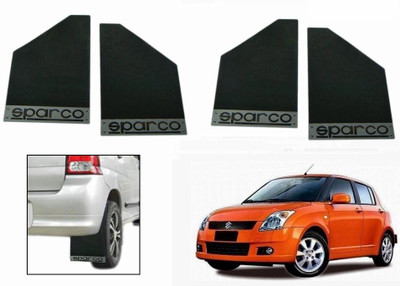 

Sparco Front Mud Guard, Rear Mud Guard For Maruti Swift NA(Black)