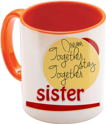 

SKY TRENDS Raksha Bandhan Gift For Sister St-42 Ceramic Mug(350 ml), Multicolor