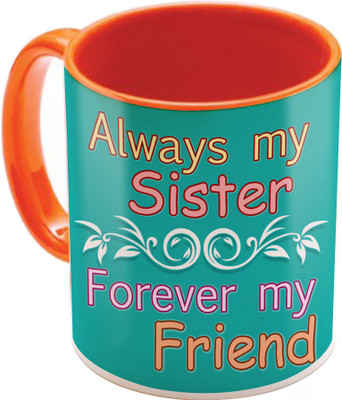 

SKY TRENDS Raksha Bandhan Gift For Sister St-39 Ceramic Mug(350 ml), Multicolor