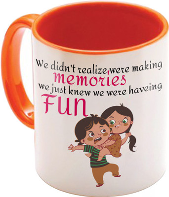 

SKY TRENDS Raksha Bandhan Gift For Sister St-12 Ceramic Mug(350 ml), Multicolor