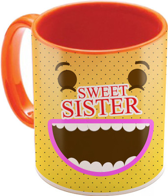 

SKY TRENDS Raksha Bandhan Gift For Sister St-28 Ceramic Mug(350 ml), Multicolor
