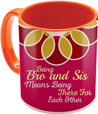 

SKY TRENDS Raksha Bandhan Gift For Sister St-03 Ceramic Mug(350 ml), Multicolor