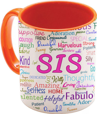 

SKY TRENDS Raksha Bandhan Gift For Sister St-41 Ceramic Mug(350 ml), Multicolor