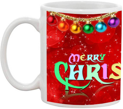 TIA Creation Merry Christmas - 399 Ceramic Mug(200 ml) available at flipkart for Rs.199
