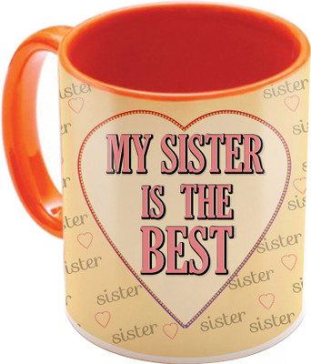 

SKY TRENDS Raksha Bandhan Gift For Sister St-11 Ceramic Mug(350 ml), Multicolor