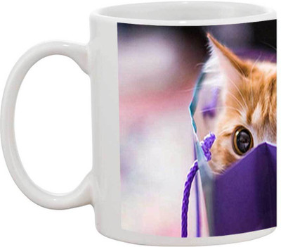 

TIA Creation Cat Eye - 062 Ceramic Mug(200 ml), Multicolor