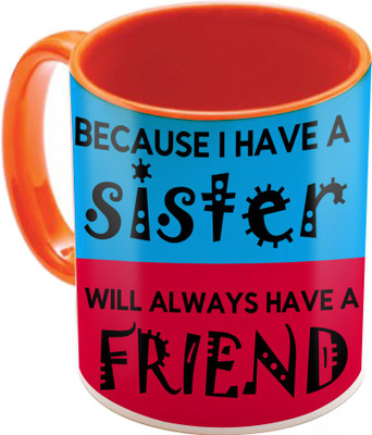 

SKY TRENDS Raksha Bandhan Gift For Sister St-08 Ceramic Mug(350 ml), Multicolor