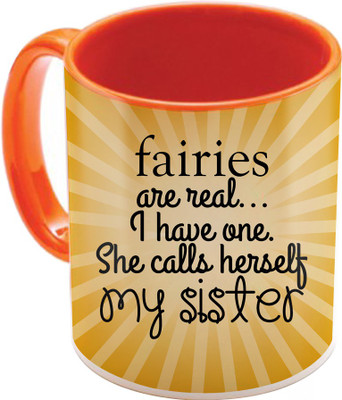 

SKY TRENDS Raksha Bandhan Gift For Sister St-38 Ceramic Mug(350 ml), Multicolor