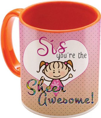 

SKY TRENDS Raksha Bandhan Gift For Sister St-45 Ceramic Mug(350 ml), Multicolor