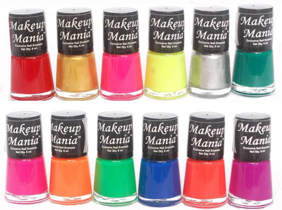 

Makeup Mania Exclusive Nail Polish Set of 12 Pcs. Multicolor Set No. 74(Pack of 12)