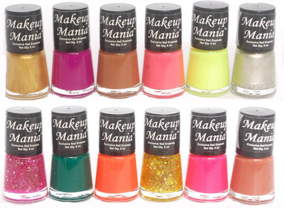 

Makeup Mania Exclusive Nail Polish Set of 12 Pcs. Multicolor Set No. 83(Pack of 12)