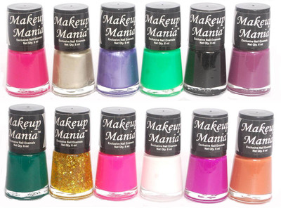 

Makeup Mania Exclusive Nail Polish Set of 12 Pcs. Multicolor Set No. 82(Pack of 12)