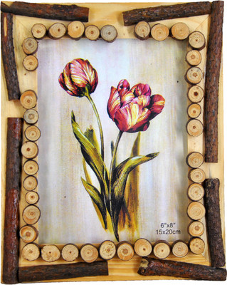 RAINBOW PRINTS AND GIFTS Wood Photo Frame(Brown, 1 Photos)