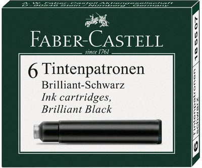 

Faber-Castell 148706 Black 12 Pieces Ink Cartridge(Pack of 12)