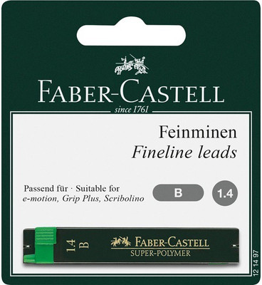

Faber-Castell 121411 1.4mm - B - 12 Leads for Mechanical Pencil(Pack of 12)