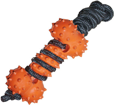 

Love N Care Twister Bone with Rope Rubber Rubber Toy For Dog