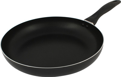 

Nikitasha Fry Pan 28 cm diameter(Aluminium, Non-stick, Induction Bottom), Black