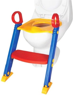 IBS Baby Toilet Trainer Chair Foldable Ladder Potty Seat(Multicolor)