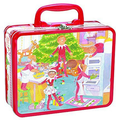 Pressman Toy S Elf On The Shelf In Lunchbox Tin Assortment Puzzle(100 Pieces)