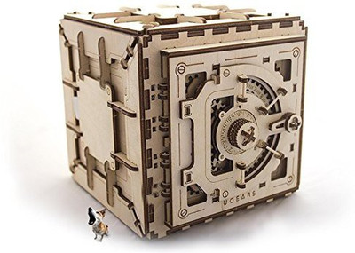 Ugears Safe Mechanical 3D Puzzle Diy Wooden Construction Set(1 Pieces)