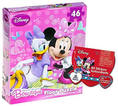 

Minnie Mouse Disney Giant Floor Puzzle For Kids (3 Foot Puzzle, - Bonus Stickers)(46 Pieces)