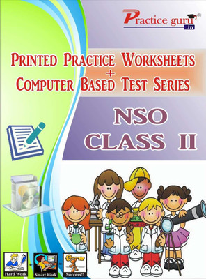 Best Quality 15 Printed Worksheets And 52 Topic Wise Tests (Computer Based) For NSO Class 2(Loose, Practice Guru)