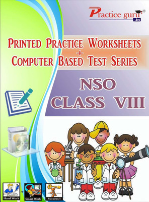 Best Quality 15 Printed Worksheets And 60 Topic Wise Tests (Computer Based) For NSO Class 8(Loose, Practice Guru)