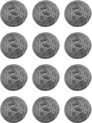 

Quick Cleen Stainless steel scrubber 18 gms Scrub Pad(Regular, Pack of 12)