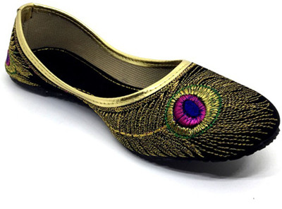 

Shoeholic Jutis For Women(Multicolor, Black
