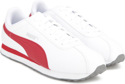 

Puma Turin Sneakers For Men(White, Maroon, Puma white-barbados cherry