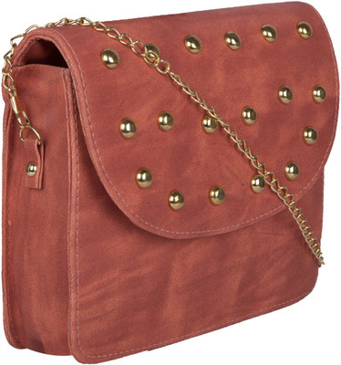 

Emblazon Collection Women Casual Orange PU Sling Bag