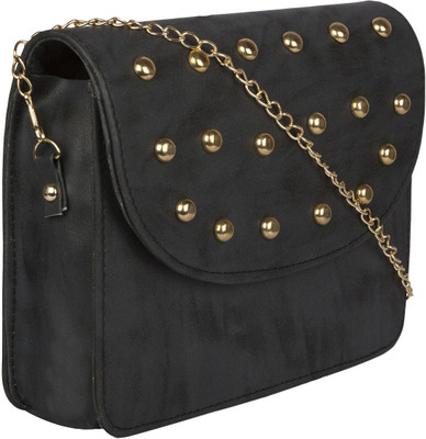 

Emblazon Collection Women Casual Black PU Sling Bag
