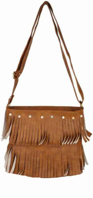 

ALIVE Women Casual Beige Leatherette Sling Bag