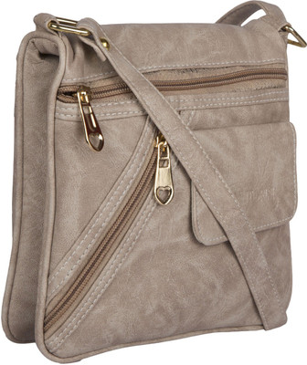 

Emblazon Collection Women Casual Grey PU Sling Bag