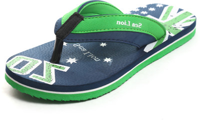 

Sea Lion Flip Flops, Blue::green